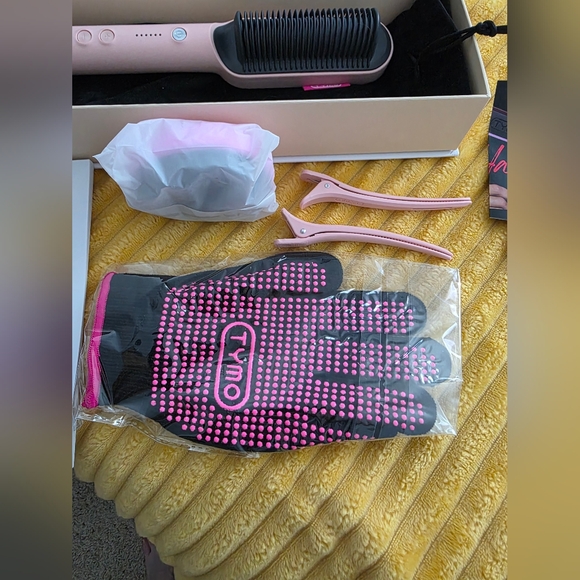 NWT TYMO Pink Hair Straightening Brush Set - Picture 4 of 5